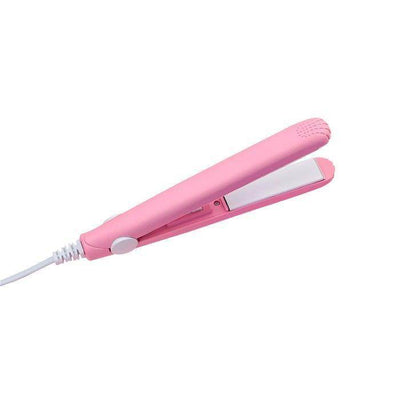 Compact 2-in-1 Hair Iron: Ceramic Straightener & Curler for Travel - Timothy Lane