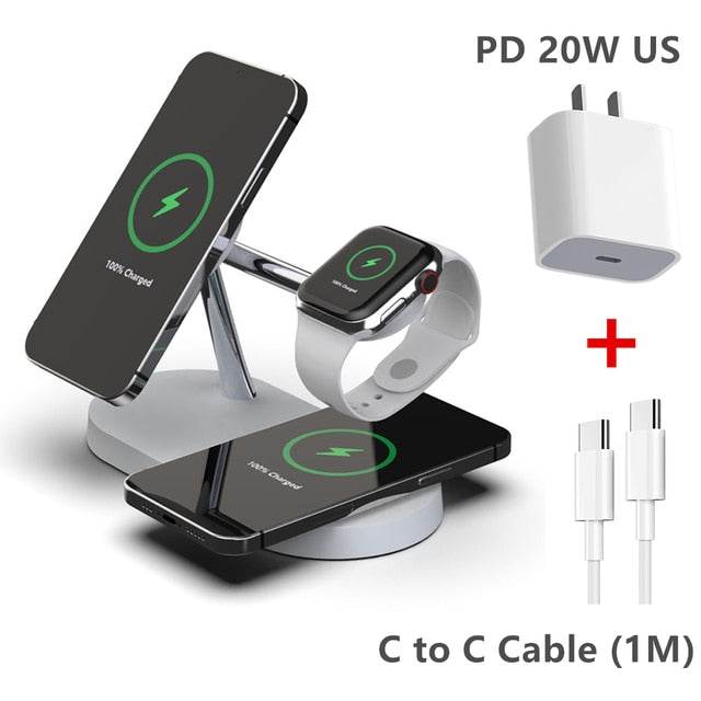3-in-1 Wireless Magsafe Charger Stand - Timothy Lane