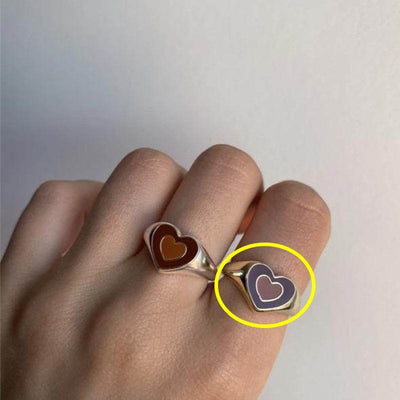 Charming Heart Ring with Long-Lasting Shine (Alloy, Sizes 6-8) - Timothy Lane