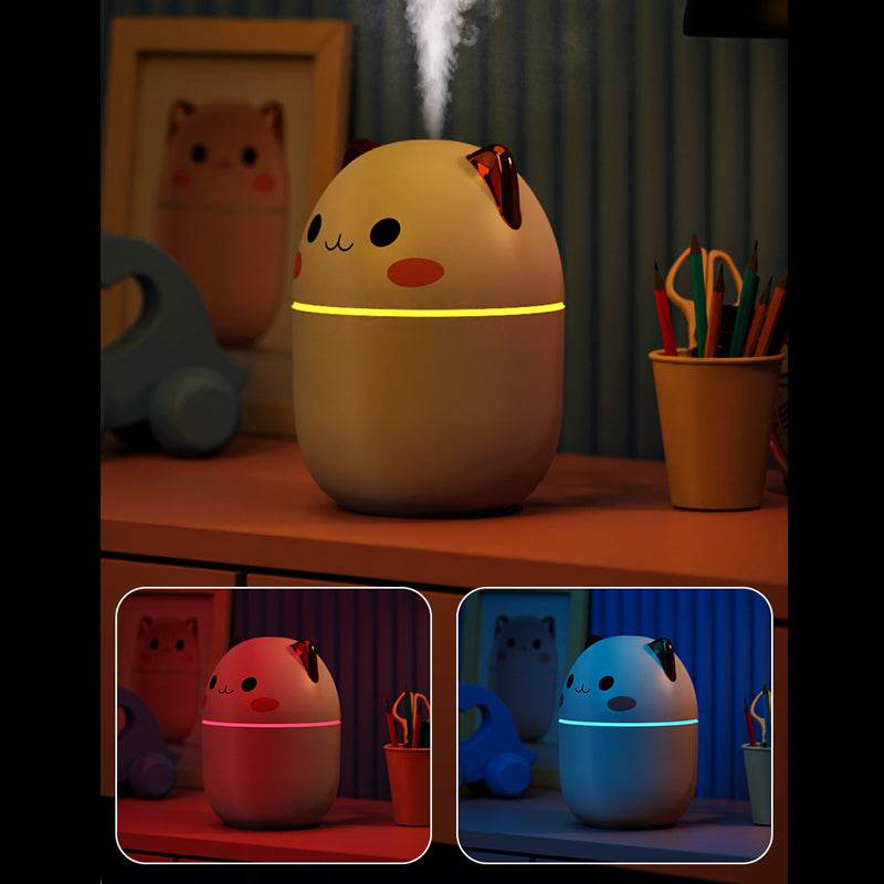 Adorable Animal Humidifier (Cat & Panda): Portable, Night Light & Aromatherapy - Timothy Lane