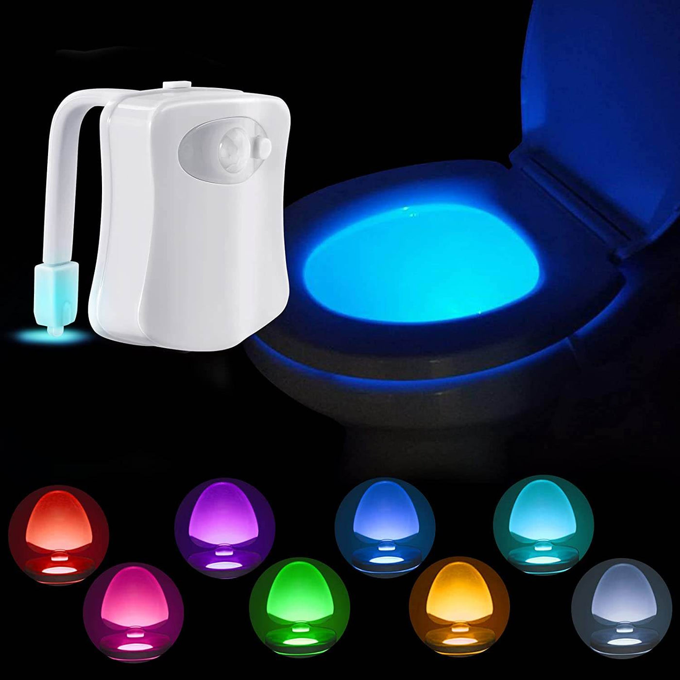 LED Motion Sensor Toilet Night Light – Soft Glow, Color Options, Easy Clip-On for Bathroom Safet - Timothy Lane