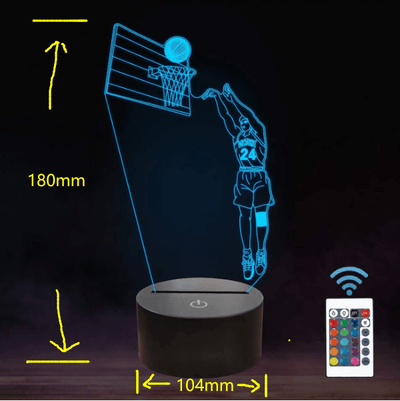 Basketball 3D Lamp - Timothy Lane