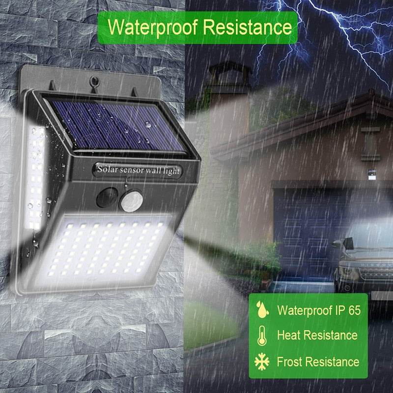 Garden Solar Lamp PIR Motion Sensor LED Solar Light Solar Powered By Sunlight Waterproof for Outdoor Wall Street Decoration - Timothy Lane