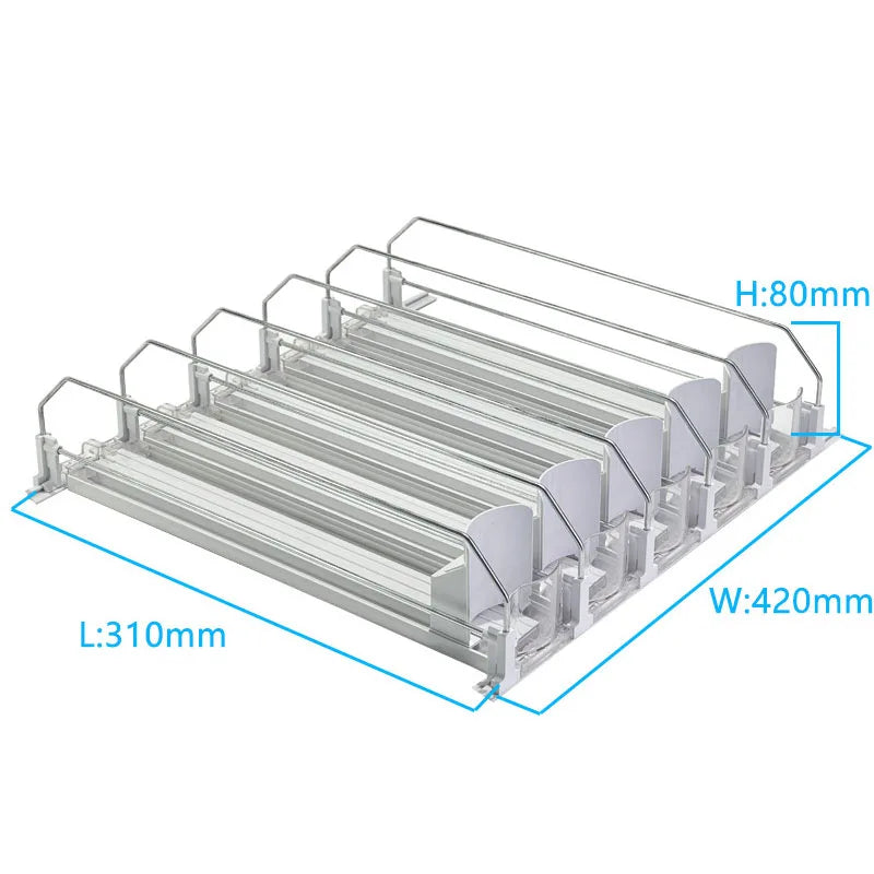 Adjustable Drink Organizer Dispenser for Fridge & Pantry Sun-light Store