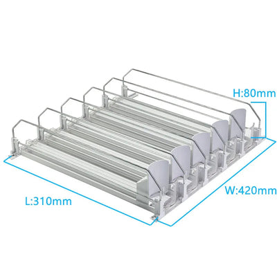 Adjustable Drink Organizer Dispenser for Fridge & Pantry Sun-light Store