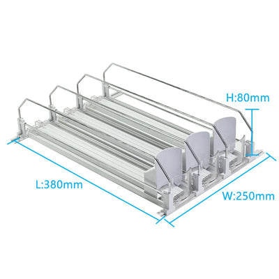 Adjustable Drink Organizer Dispenser for Fridge & Pantry Sun-light Store