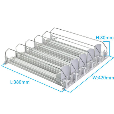 Adjustable Drink Organizer Dispenser for Fridge & Pantry Sun-light Store