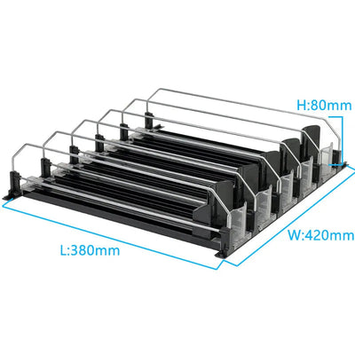 Adjustable Drink Organizer Dispenser for Fridge & Pantry Sun-light Store