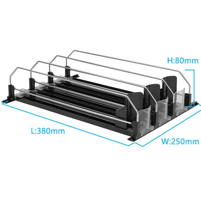 Adjustable Drink Organizer Dispenser for Fridge & Pantry Sun-light Store