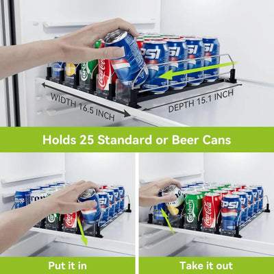 Adjustable Drink Organizer Dispenser for Fridge & Pantry Sun-light Store