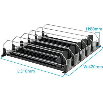 Adjustable Drink Organizer Dispenser for Fridge & Pantry Sun-light Store