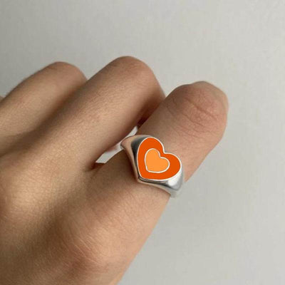 Charming Heart Ring with Long-Lasting Shine (Alloy, Sizes 6-8) - Timothy Lane