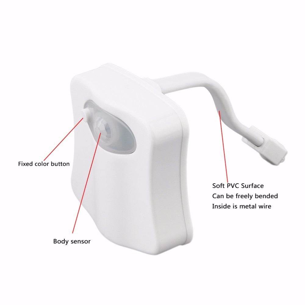 LED Motion Sensor Toilet Night Light – Soft Glow, Color Options, Easy Clip-On for Bathroom Safet - Timothy Lane