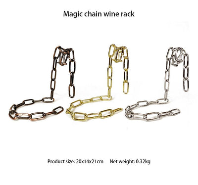 Mystic Wine Chain: Gravity Illusion Bottle Holder - Timothy Lane