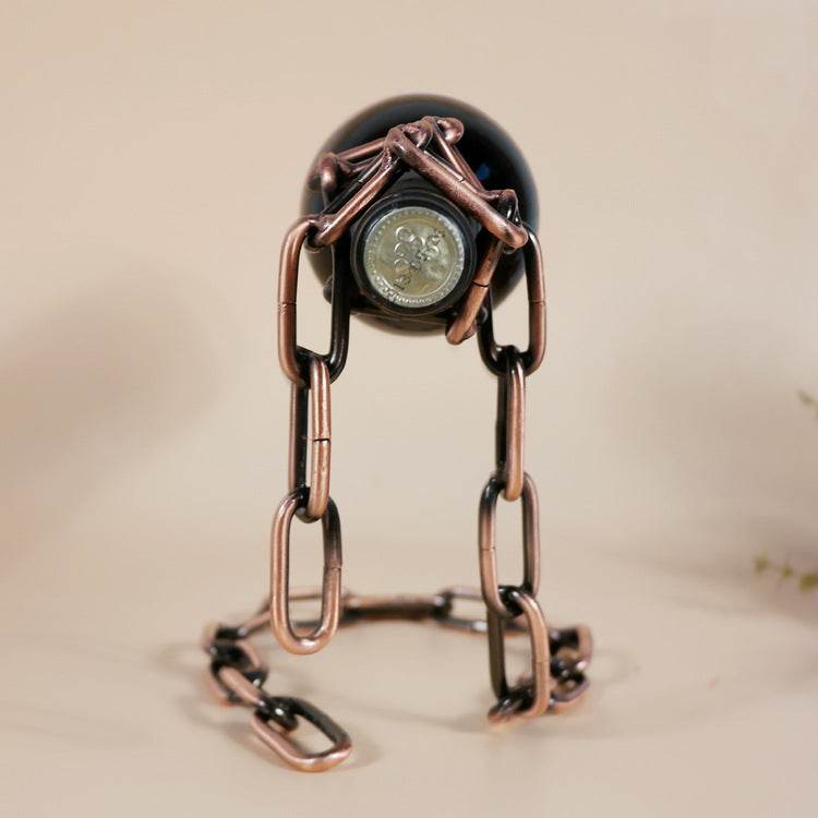 Mystic Wine Chain: Gravity Illusion Bottle Holder - Timothy Lane