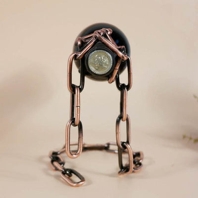 Mystic Wine Chain: Gravity Illusion Bottle Holder - Timothy Lane