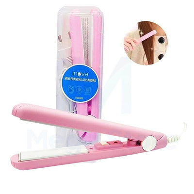 Compact 2-in-1 Hair Iron: Ceramic Straightener & Curler for Travel - Timothy Lane