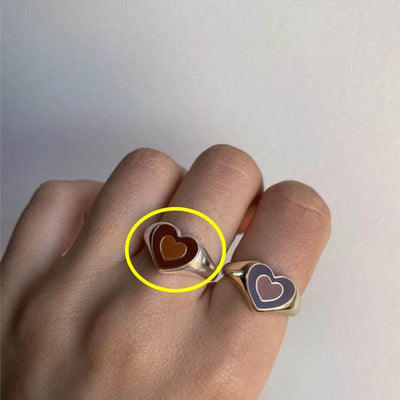 Charming Heart Ring with Long-Lasting Shine (Alloy, Sizes 6-8) - Timothy Lane