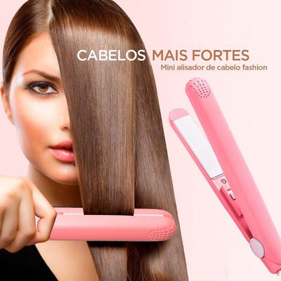 Compact 2-in-1 Hair Iron: Ceramic Straightener & Curler for Travel - Timothy Lane