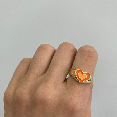 Charming Heart Ring with Long-Lasting Shine (Alloy, Sizes 6-8) - Timothy Lane