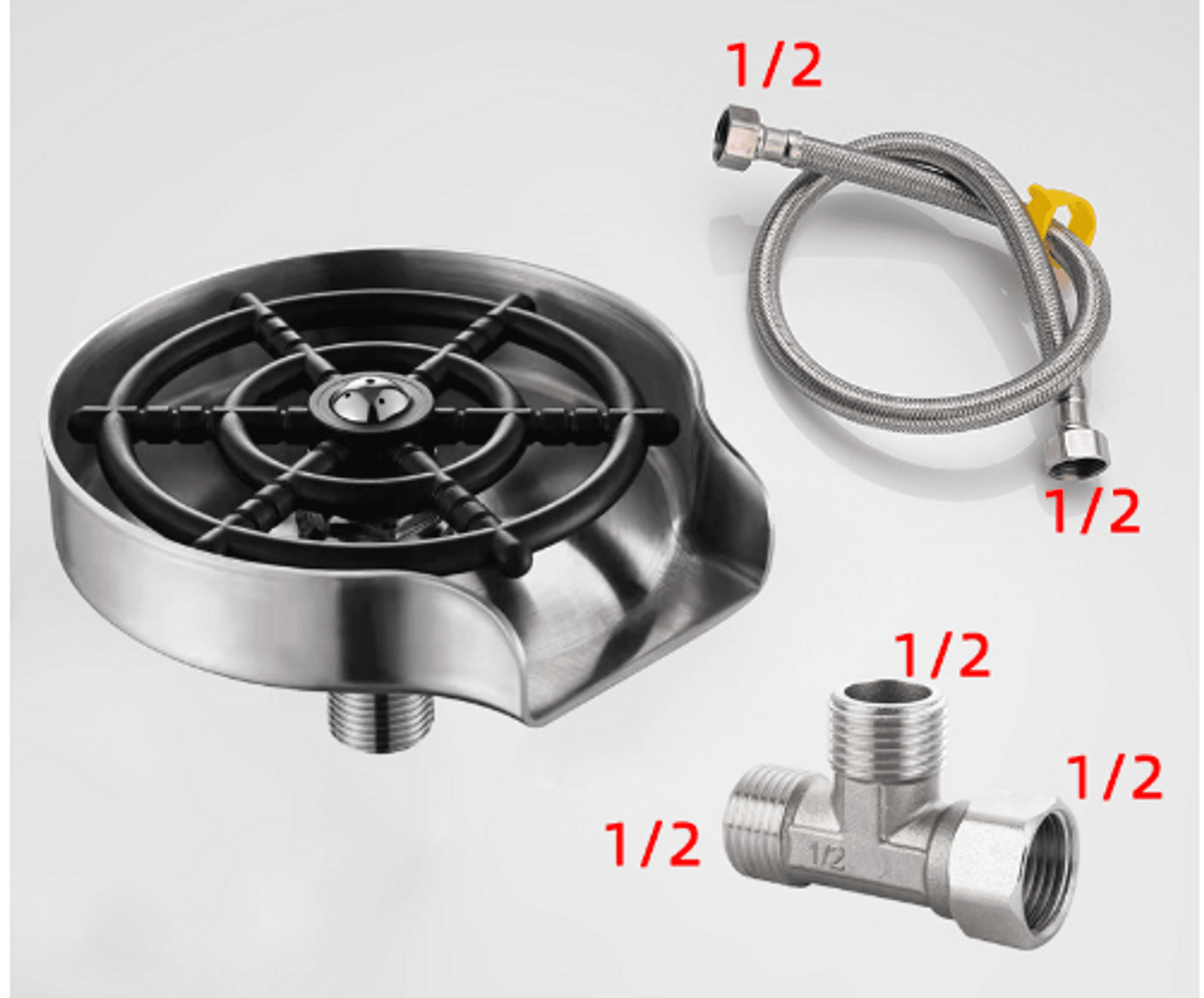 Kitchen Sink Glass Rinser | Automatic Cup Washer | Effortless Cleaning Tool - Timothy Lane