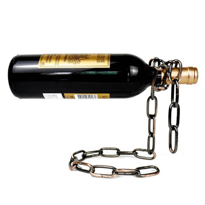 Mystic Wine Chain: Gravity Illusion Bottle Holder - Timothy Lane