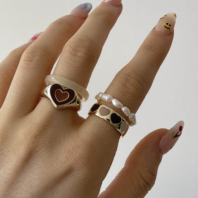 Charming Heart Ring with Long-Lasting Shine (Alloy, Sizes 6-8) - Timothy Lane