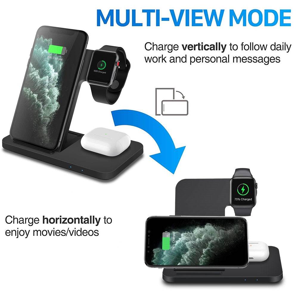 3in1 Wireless Fast Charger Dock Station - Timothy Lane